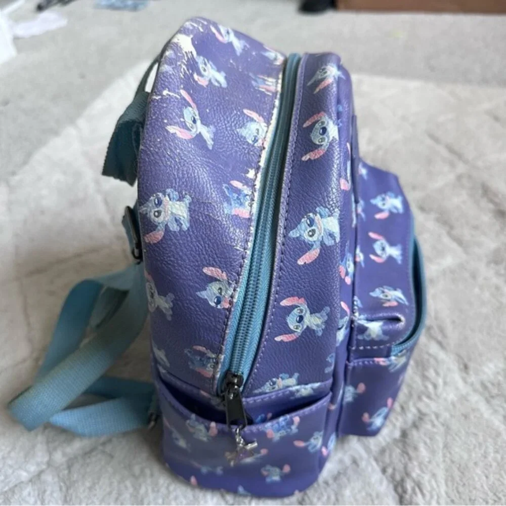 FLAWED Disney x Loungefly | Purple Lilo & Stitch Poses Mini Backpack | One Size